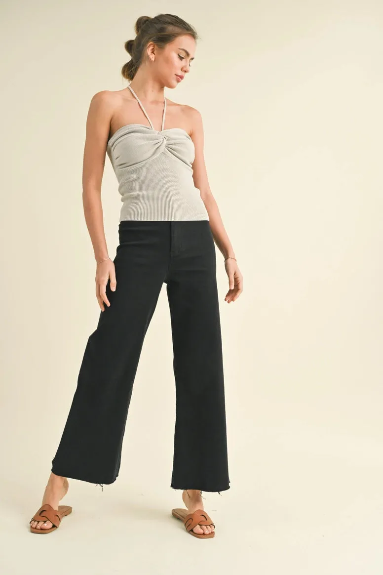 Straight Wide Leg Denim