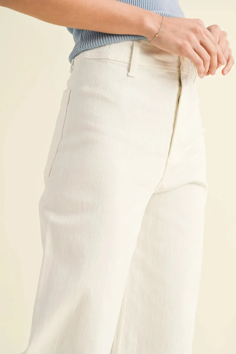 Straight Wide Leg Denim