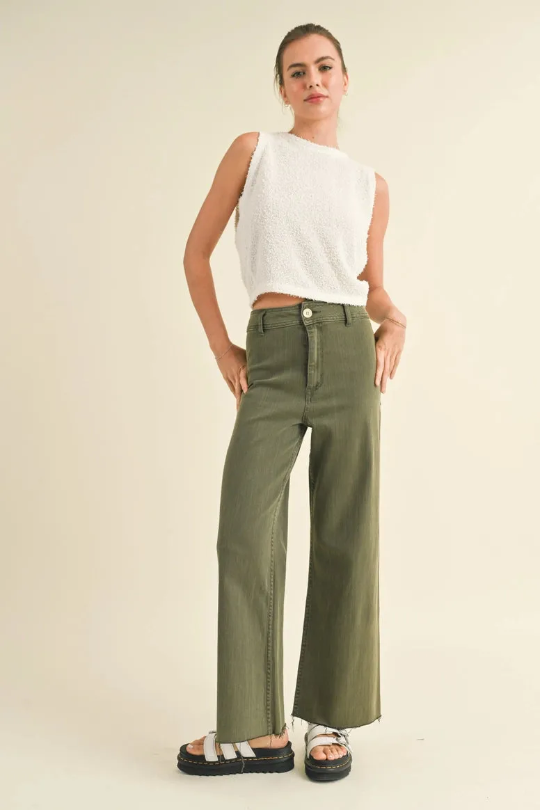 Straight Wide Leg Denim
