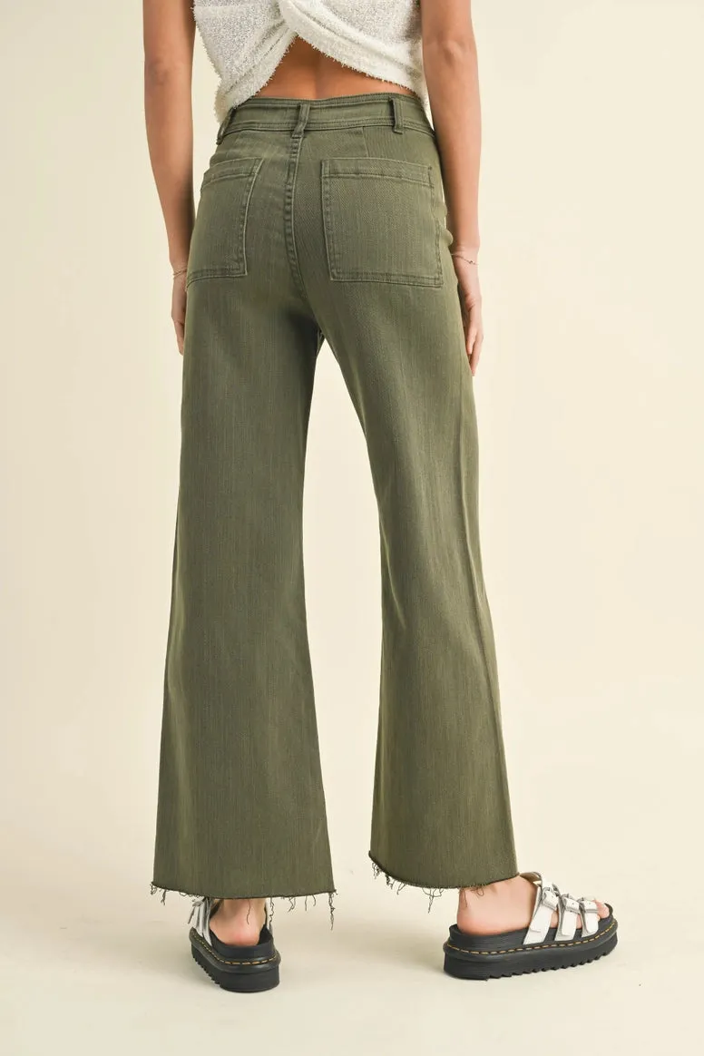 Straight Wide Leg Denim