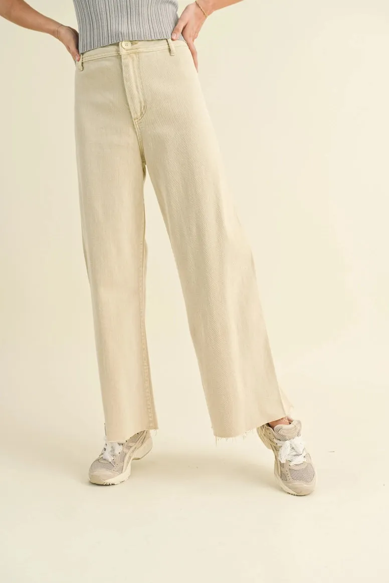 Straight Wide Leg Denim