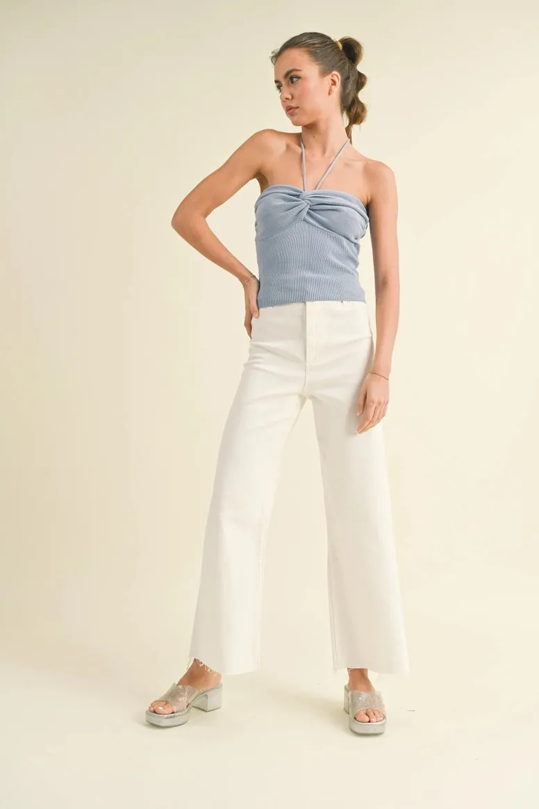 Straight Wide Leg Denim
