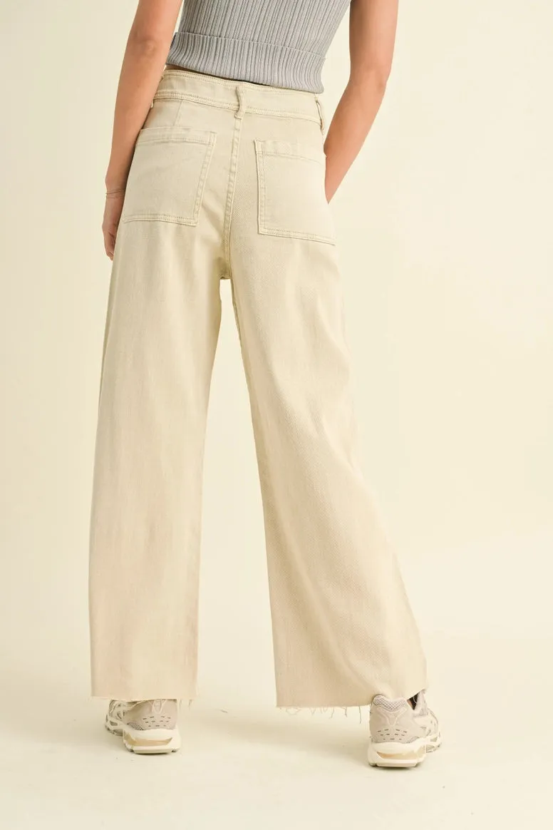 Straight Wide Leg Denim
