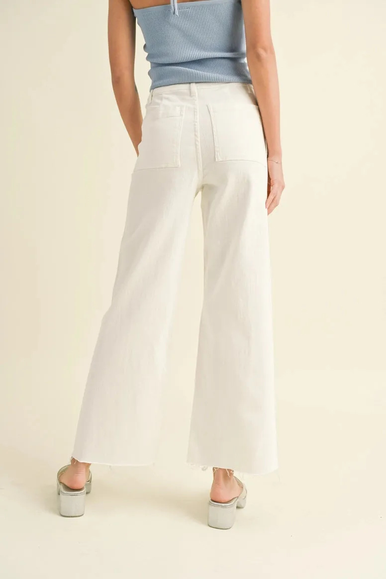 Straight Wide Leg Denim