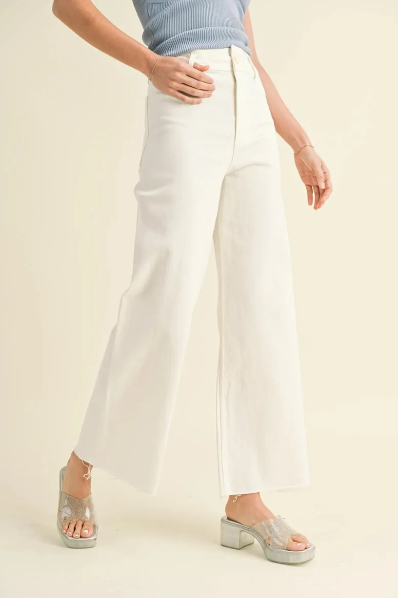 Straight Wide Leg Denim