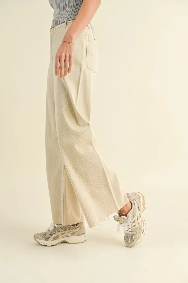 Straight Wide Leg Denim
