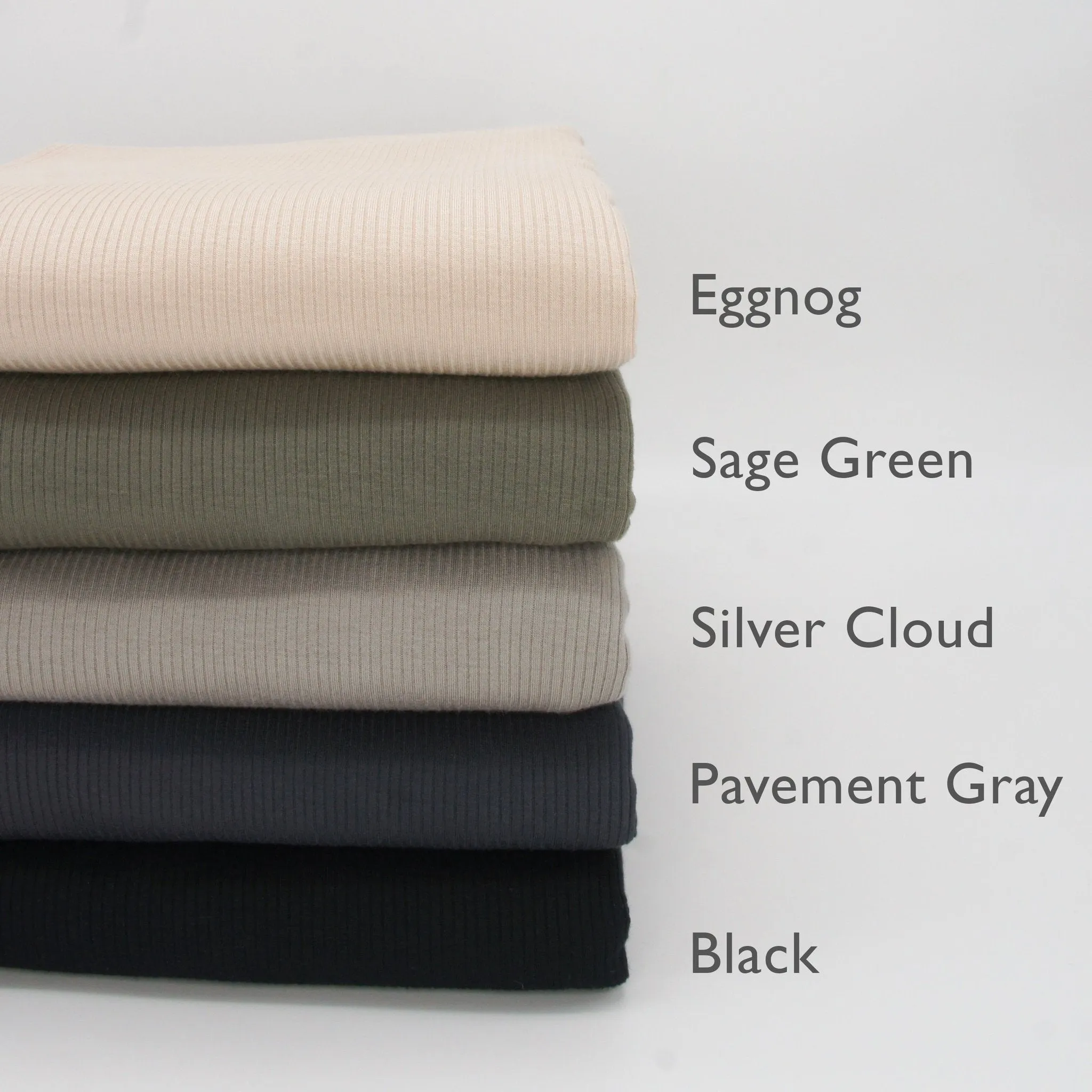 Tencel Modal Spandex Ribbed Knit - Ginger