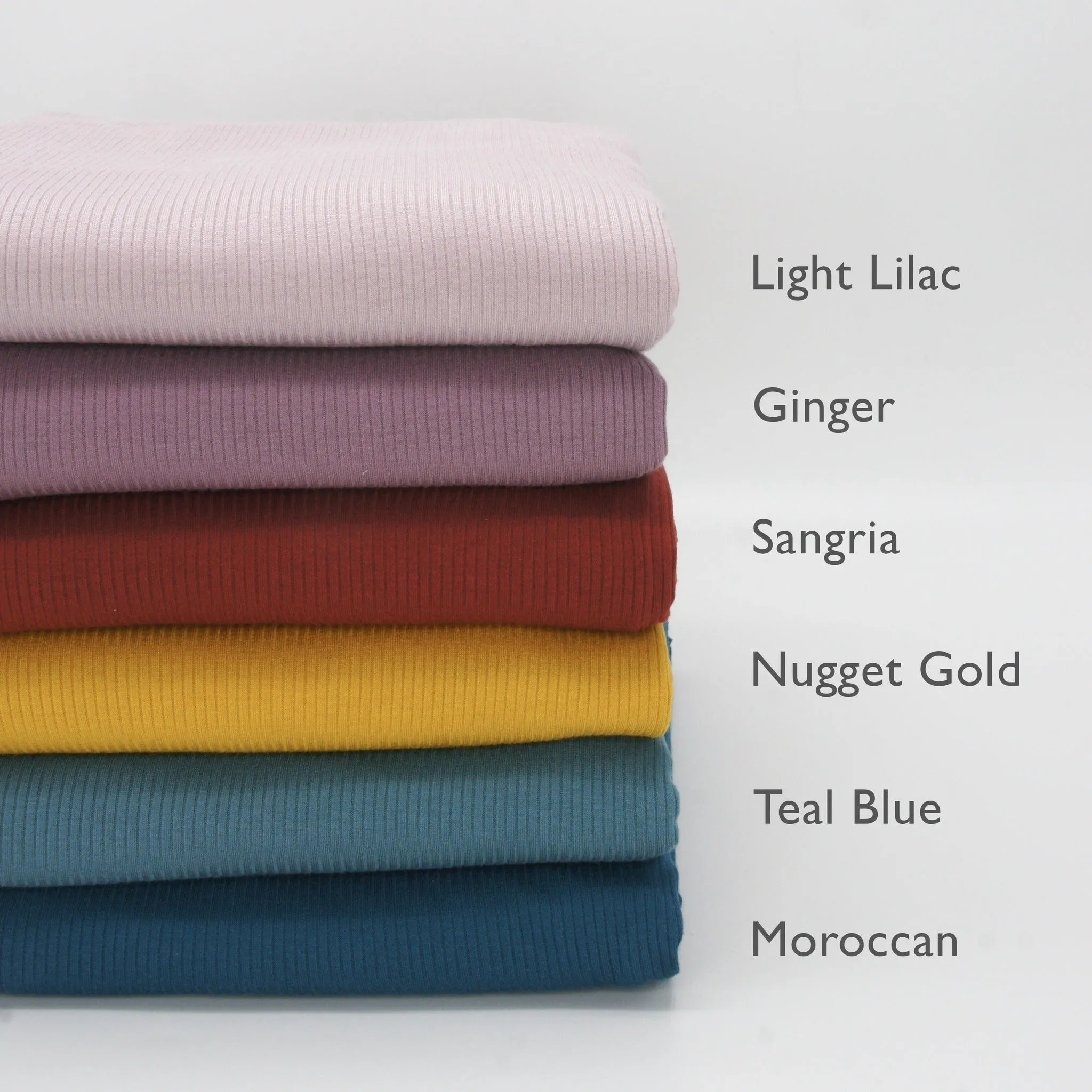 Tencel Modal Spandex Ribbed Knit - Ginger