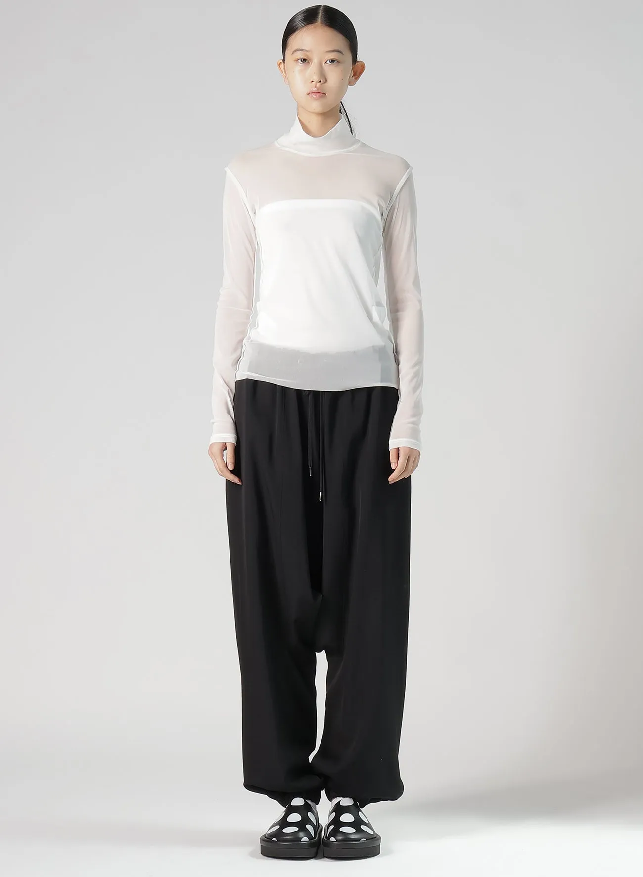 TULLE HIGH NECK T