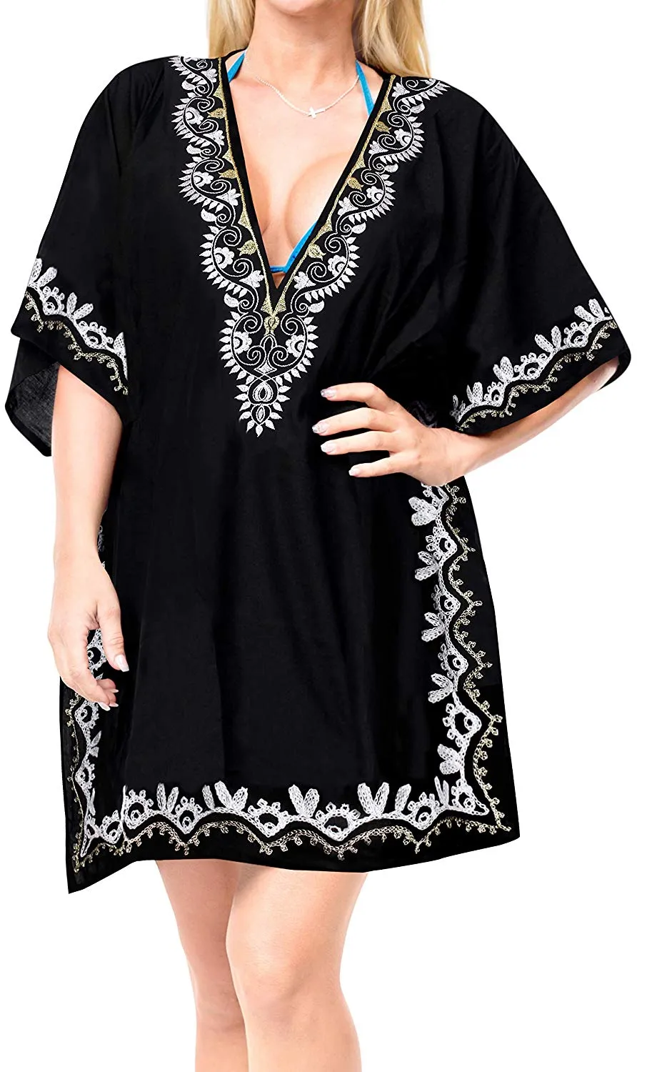 Tunic Top Rayon Swimsuit Bikini Cover up Swimwear Beach Women Dress Plus Ladies