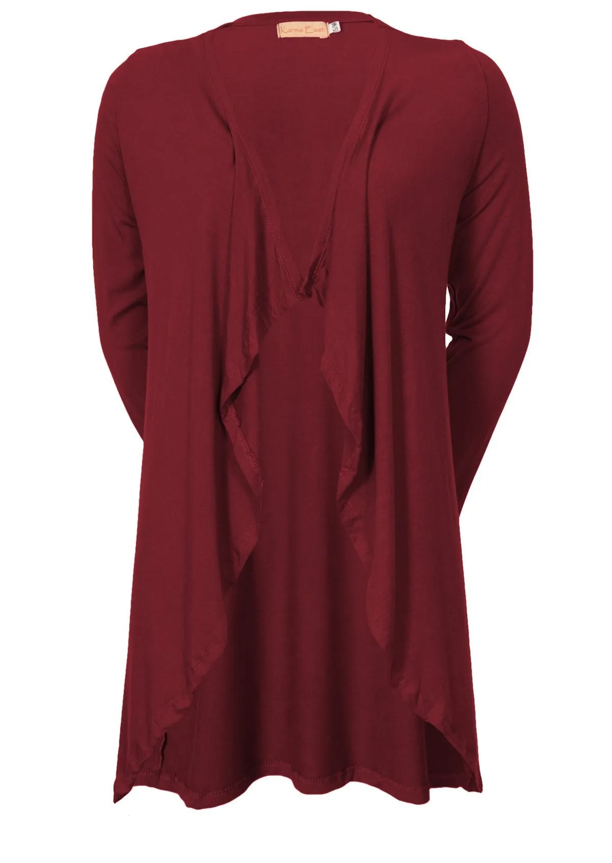 Waterfall Cardi Maroon