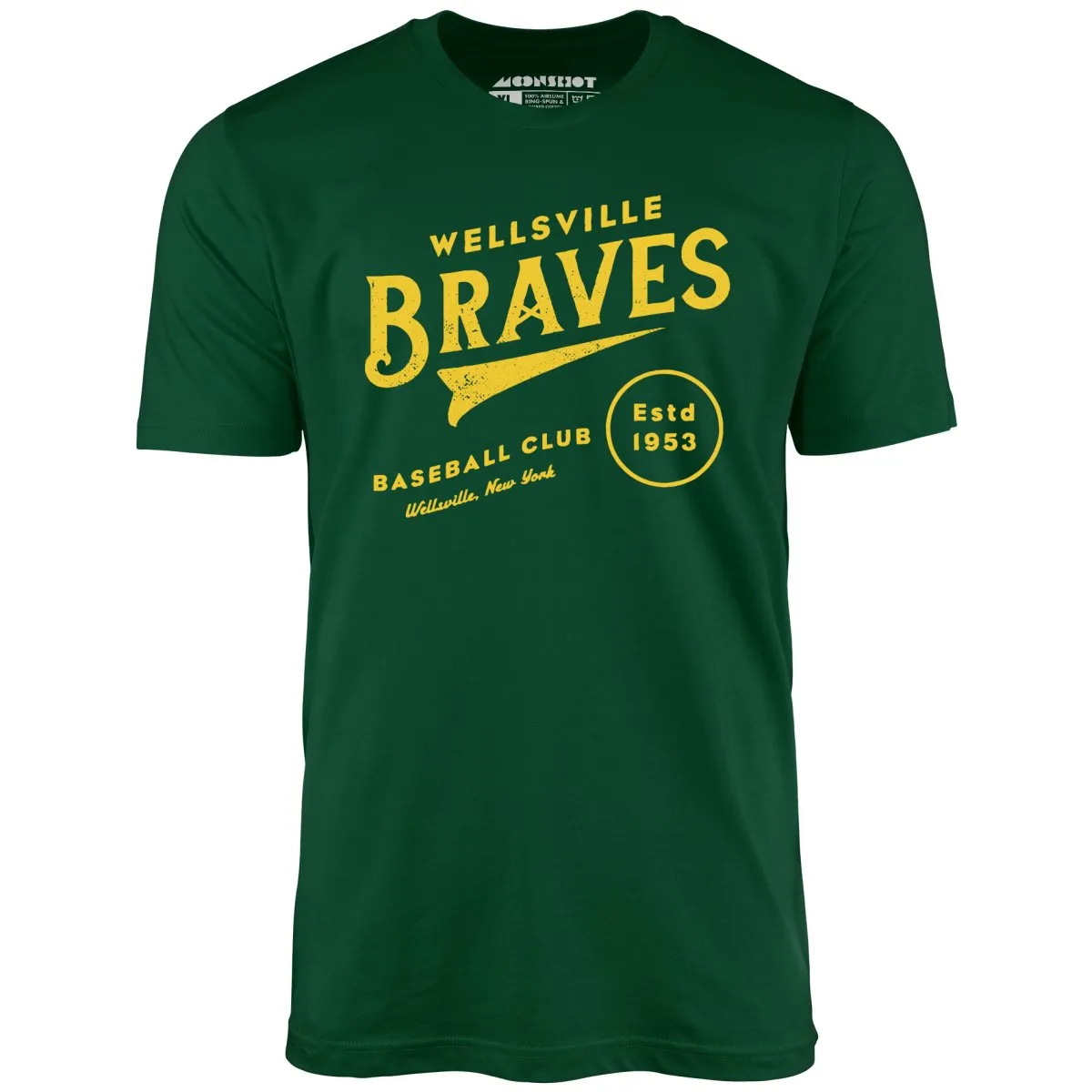 Wellsville Braves - New York - Vintage Defunct Baseball Teams - Unisex T-Shirt