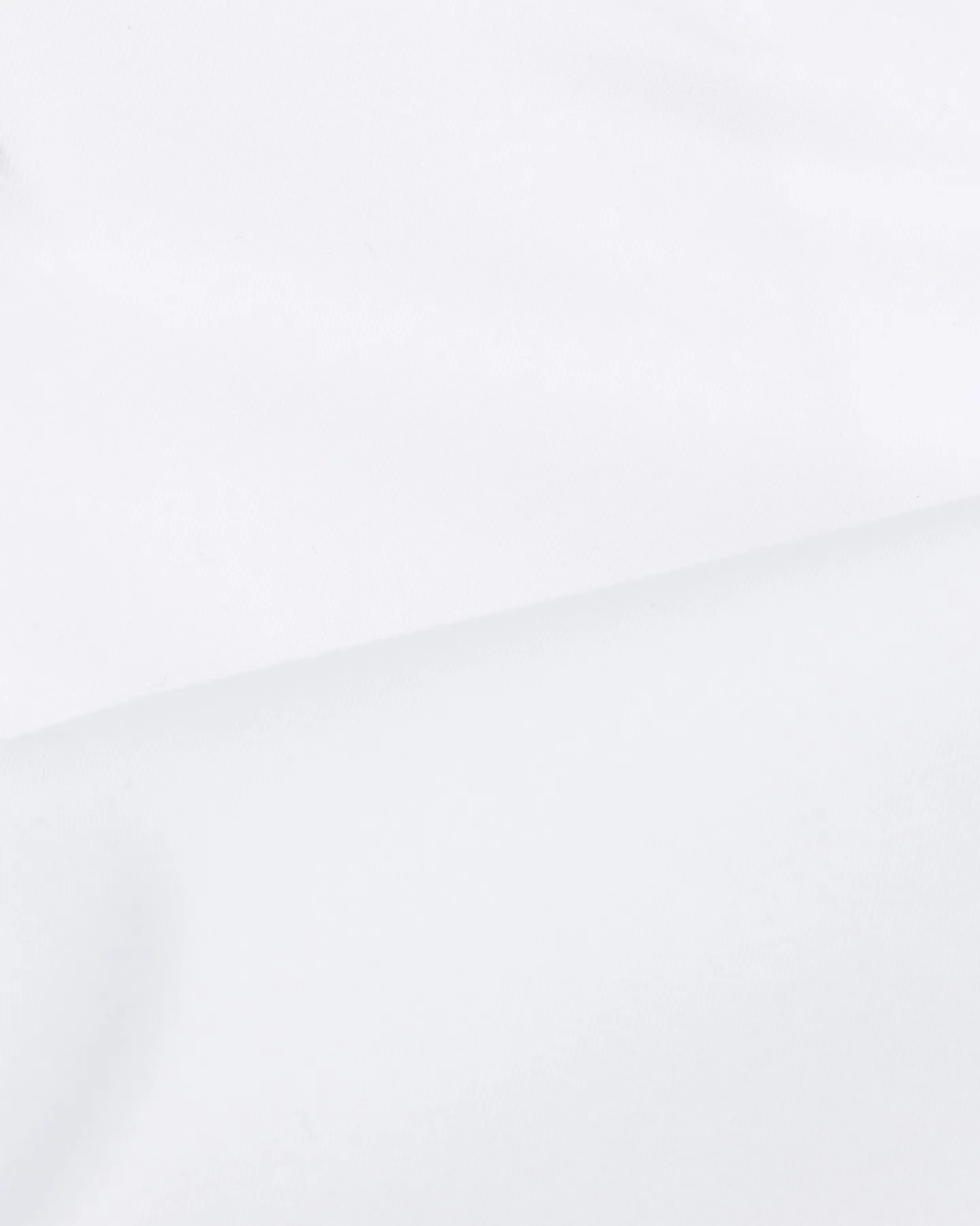 White Twill Spread Collar Shirt