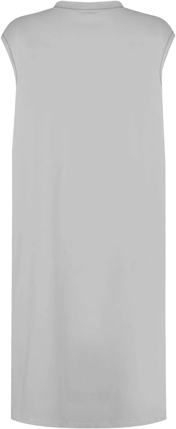 Women Crew Neck Sleeveless Sundress Printed Beach Vacation Pockets Dress 2025 Summer Casual Loose Mini Dresses