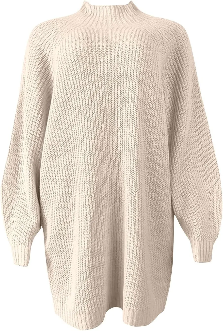 Women's Knitted Long-sleeved Loose Sweater Knitted Dress