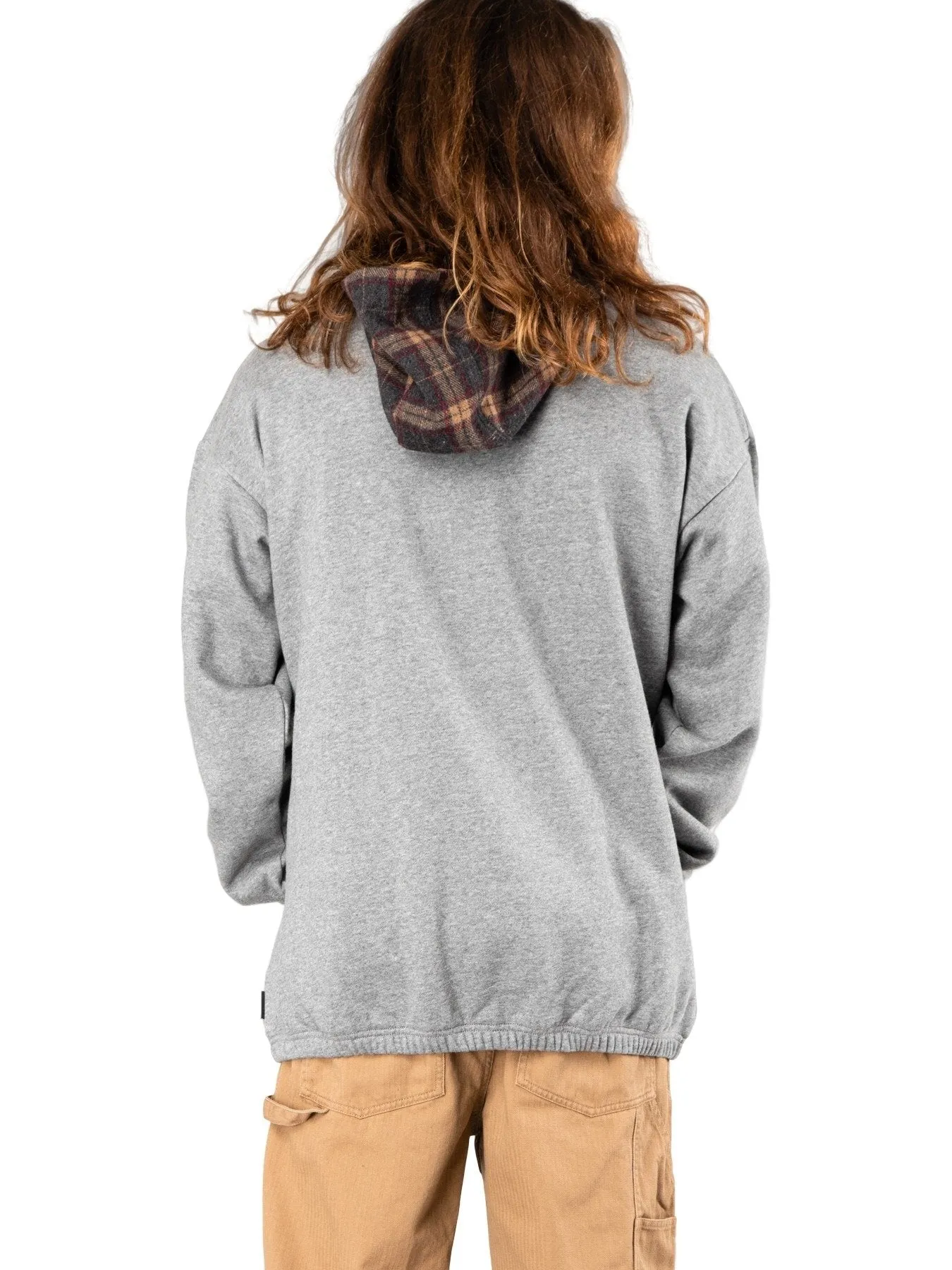 Woodchuck Hooded Fleece - Dark Grey Marle