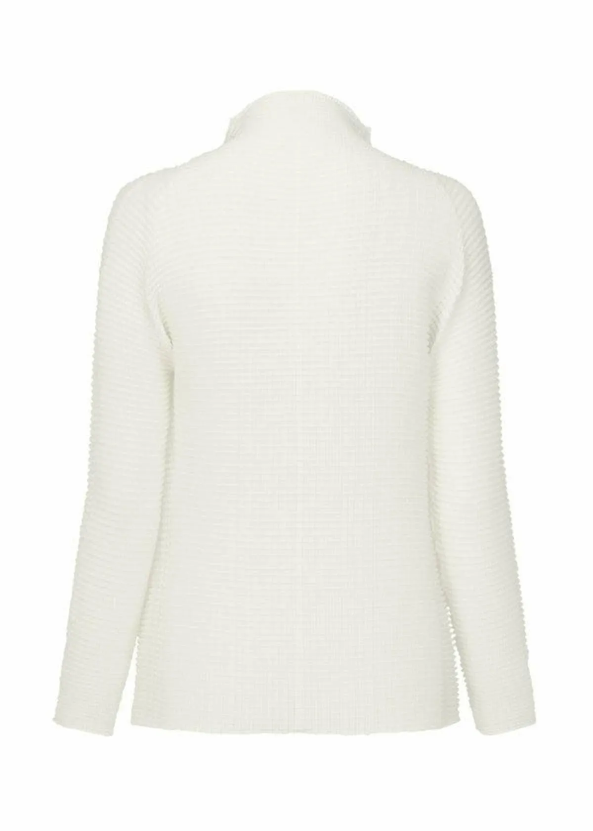 WOOLY PLEATS BK/WT-28 CARDIGAN