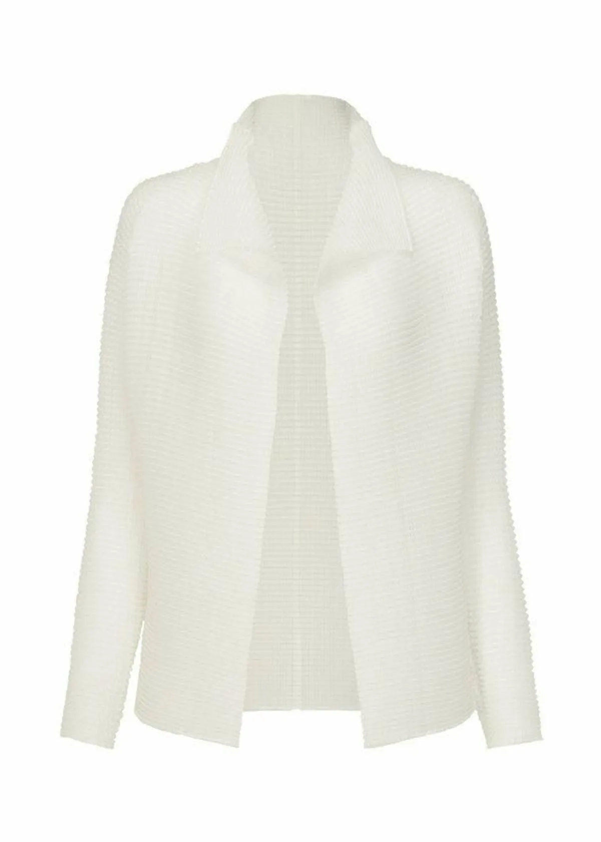 WOOLY PLEATS BK/WT-28 CARDIGAN